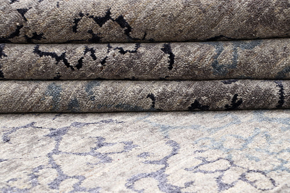 Dark Grey Gabbeh 9' 1 x 12' - No. 63567 - ALRUG Rug Store