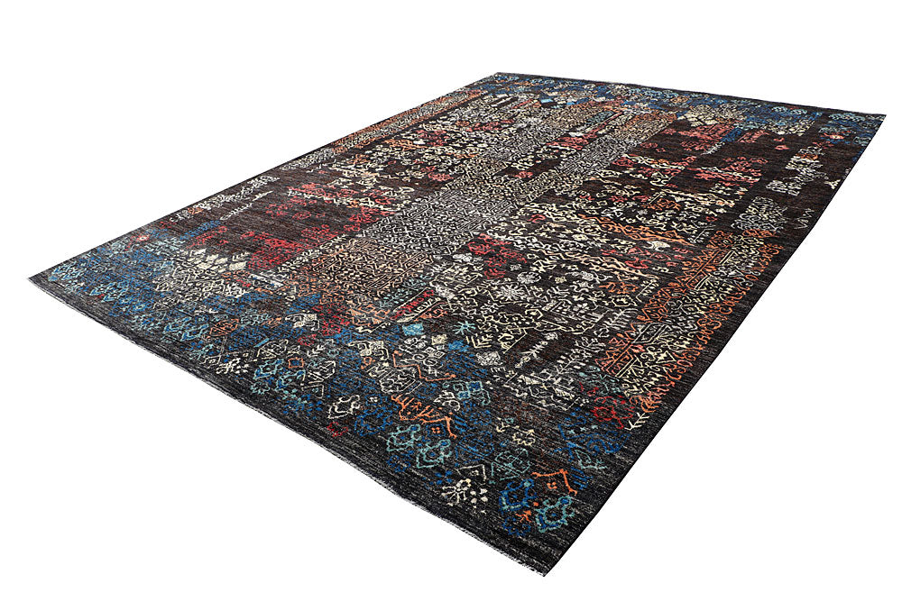 Multi Colored Gabbeh 9' x 12' 1 - No. 63568 - ALRUG Rug Store