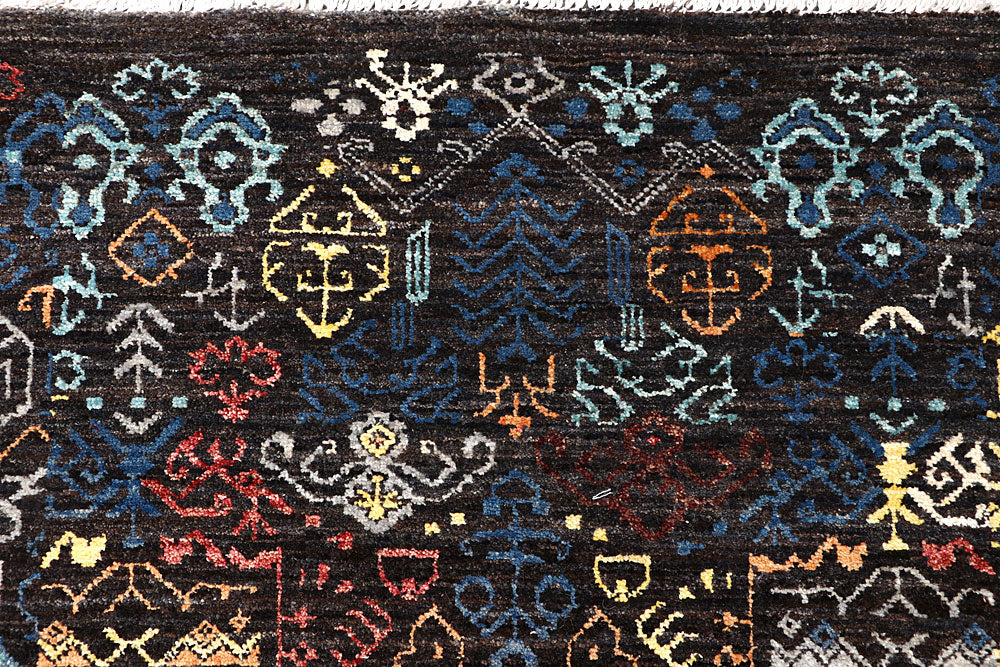 Multi Colored Gabbeh 9' x 12' 2 - No. 63572 - ALRUG Rug Store