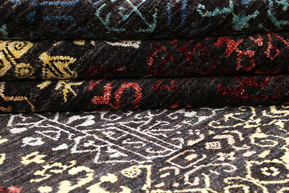 Multi Colored Gabbeh 9' x 12' 2 - No. 63572 - ALRUG Rug Store