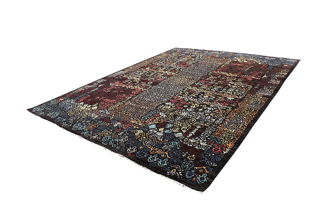 Multi Colored Gabbeh 9' x 12' 2 - No. 63572 - ALRUG Rug Store