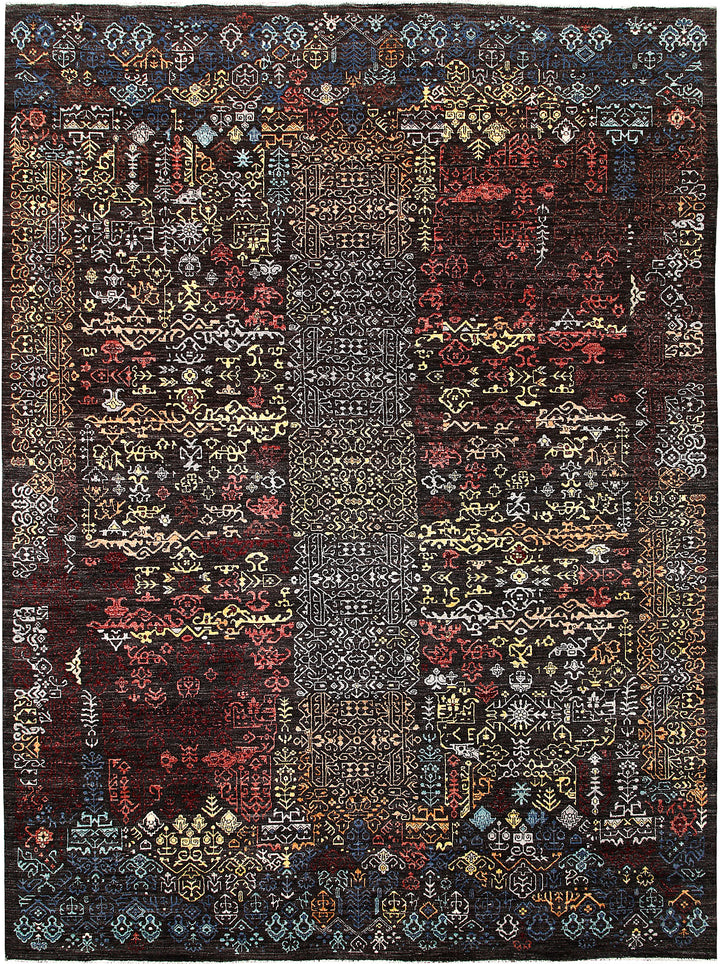 Multi Colored Gabbeh 9' x 12' 2 - No. 63572 - ALRUG Rug Store