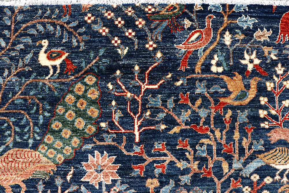 Dark Blue Gabbeh 8' 10 x 11' 10 - No. 63573 - ALRUG Rug Store
