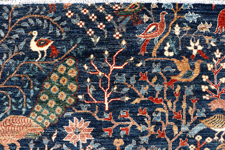 Dark Blue Gabbeh 8' 10 x 11' 10 - No. 63573 - ALRUG Rug Store