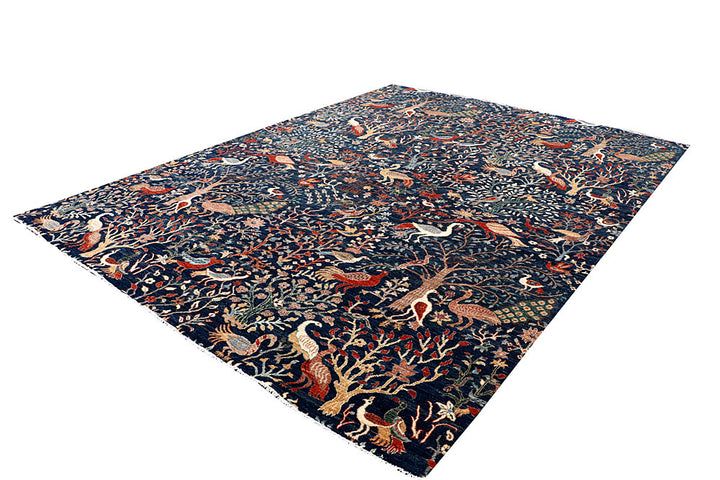 Dark Blue Gabbeh 8' 10 x 11' 10 - No. 63573 - ALRUG Rug Store