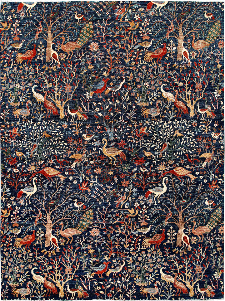 Dark Blue Gabbeh 8' 10 x 11' 10 - No. 63573 - ALRUG Rug Store