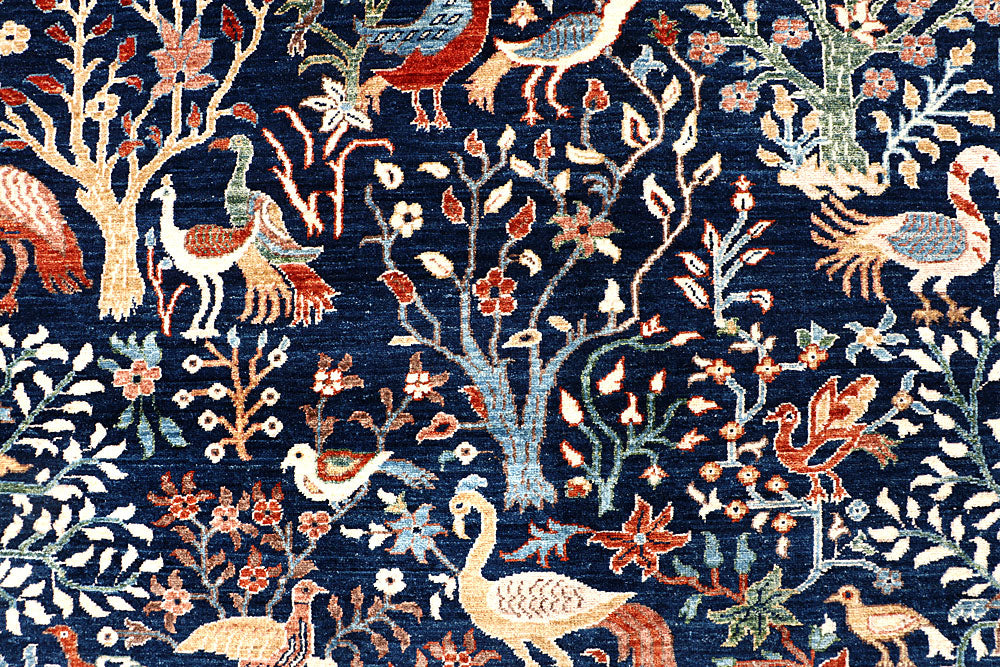 Dark Blue Gabbeh 8' 8 x 11' 11 - No. 63575 - ALRUG Rug Store