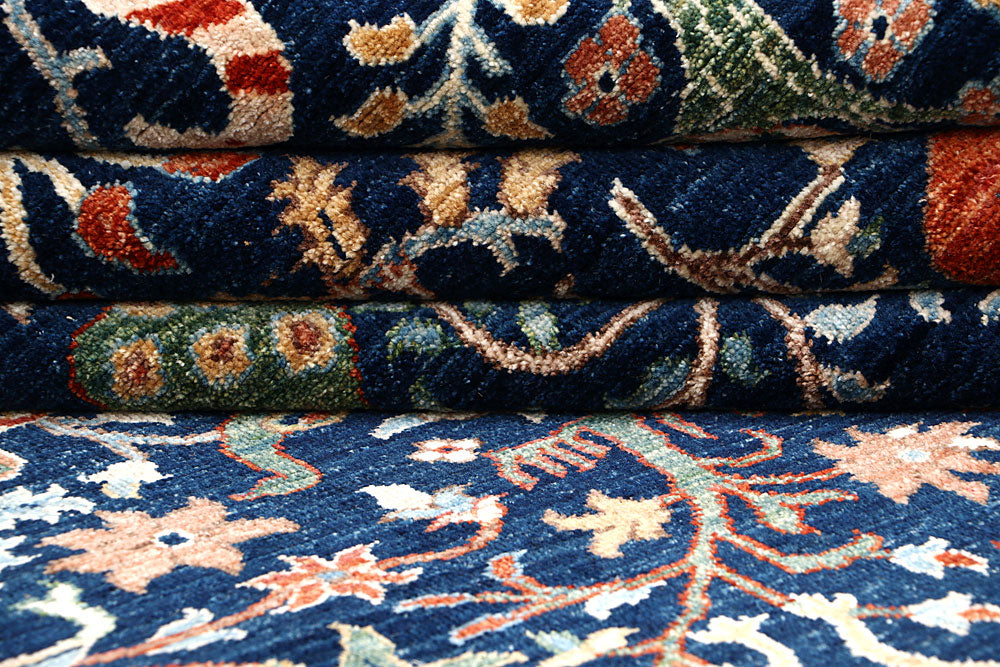 Dark Blue Gabbeh 8' 8 x 11' 11 - No. 63575 - ALRUG Rug Store