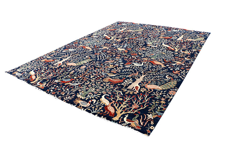 Dark Blue Gabbeh 8' 8 x 11' 11 - No. 63575 - ALRUG Rug Store