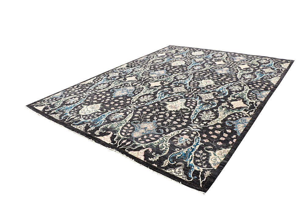 Grey Gabbeh 8' 11 x 12' - No. 63578 - ALRUG Rug Store