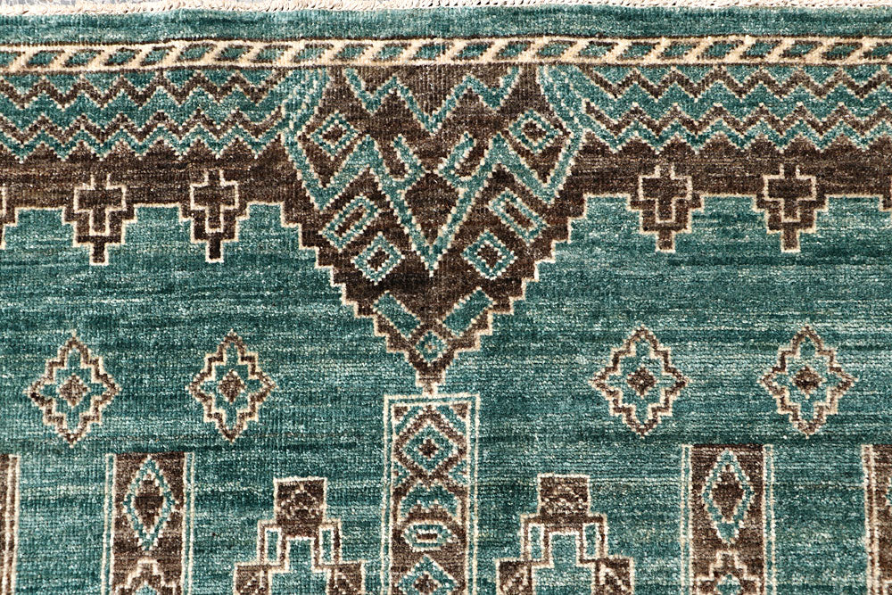 Dark Sea Green Gabbeh 8' 2 x 9' 10 - No. 63583 - ALRUG Rug Store