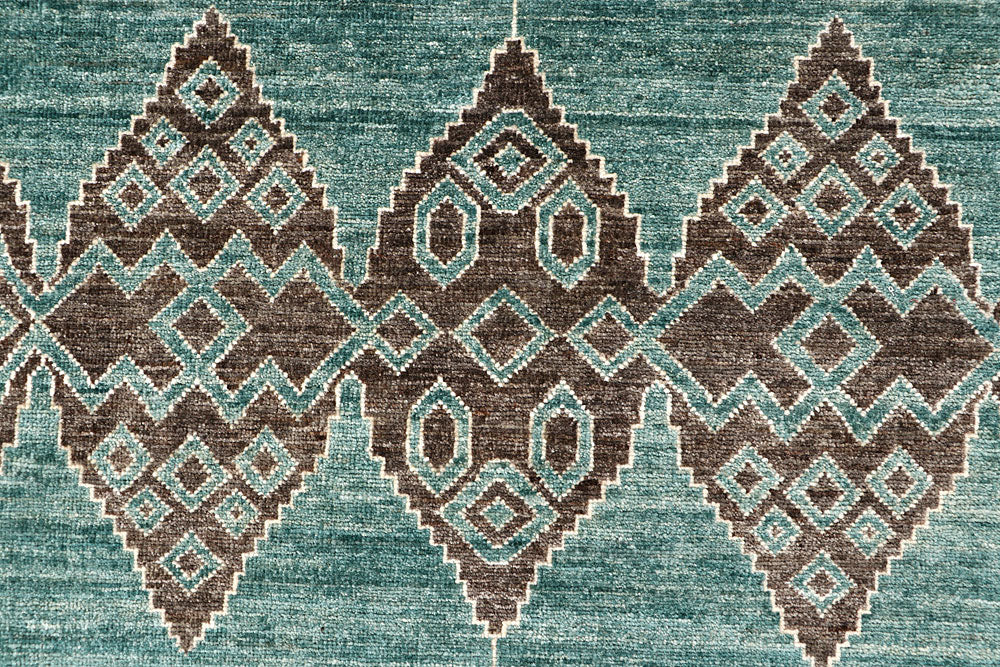 Dark Sea Green Gabbeh 8' 2 x 9' 10 - No. 63583 - ALRUG Rug Store