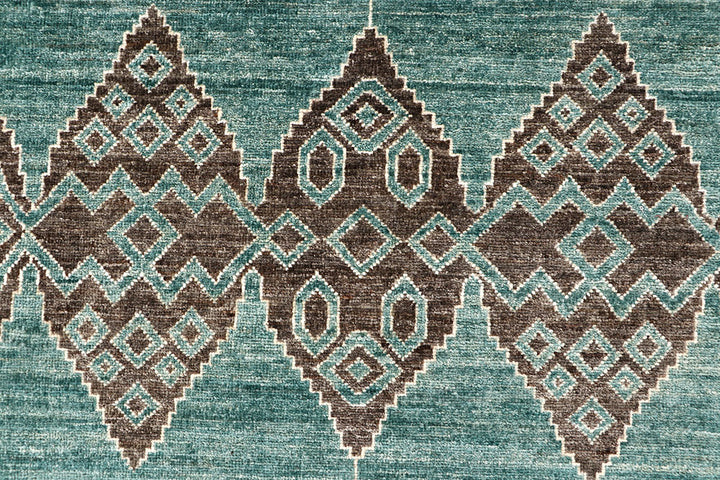 Dark Sea Green Gabbeh 8' 2 x 9' 10 - No. 63583 - ALRUG Rug Store