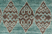 Dark Sea Green Gabbeh 8' 2 x 9' 10 - No. 63583 - ALRUG Rug Store