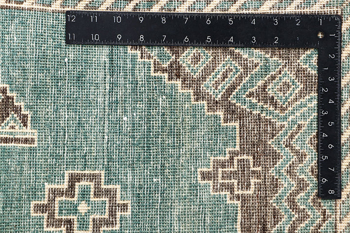 Dark Sea Green Gabbeh 8' 2 x 9' 10 - No. 63583 - ALRUG Rug Store