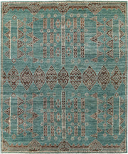 Dark Sea Green Gabbeh 8' 2 x 9' 10 - No. 63583 - ALRUG Rug Store