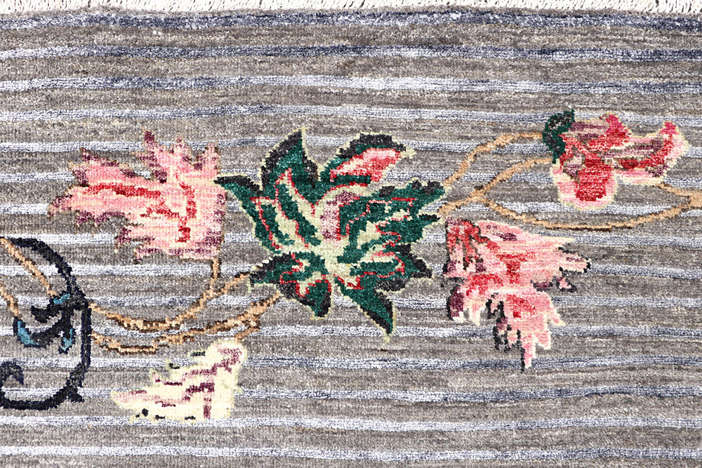 Dark Grey Gabbeh 8' 11 x 12' 1 - No. 63585 - ALRUG Rug Store