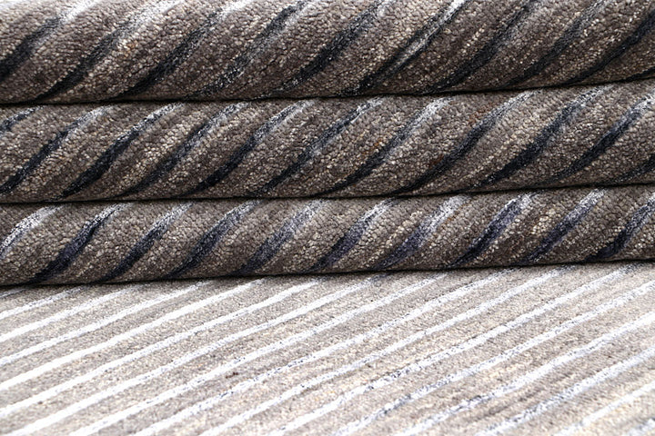 Dark Grey Gabbeh 8' 11 x 12' 1 - No. 63585 - ALRUG Rug Store