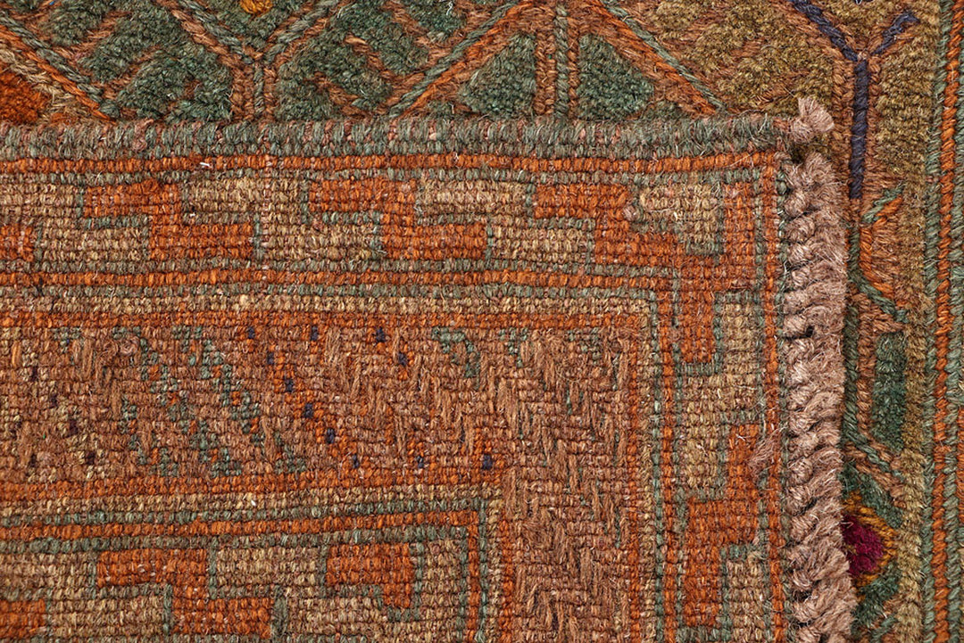 Multi Colored Mashwani 2'  5" x 12' " - No. QA59330