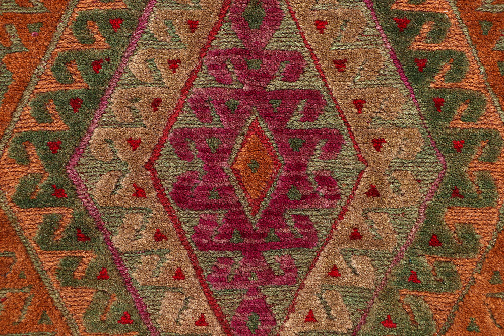 Multi Colored Mashwani 2' 9 x 12' 11 - No. 63588 - ALRUG Rug Store