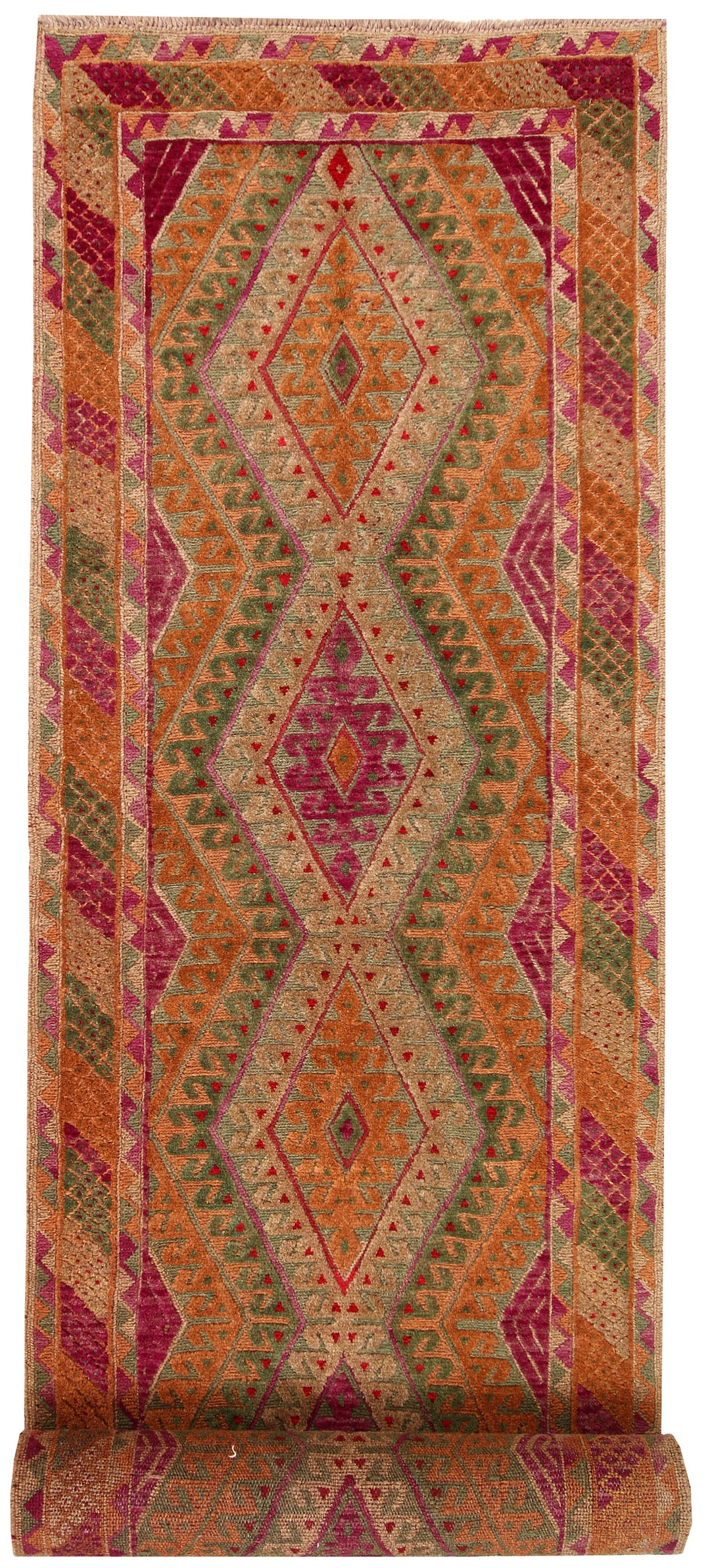 Multi Colored Mashwani 2' 9 x 12' 11 - No. 63588 - ALRUG Rug Store