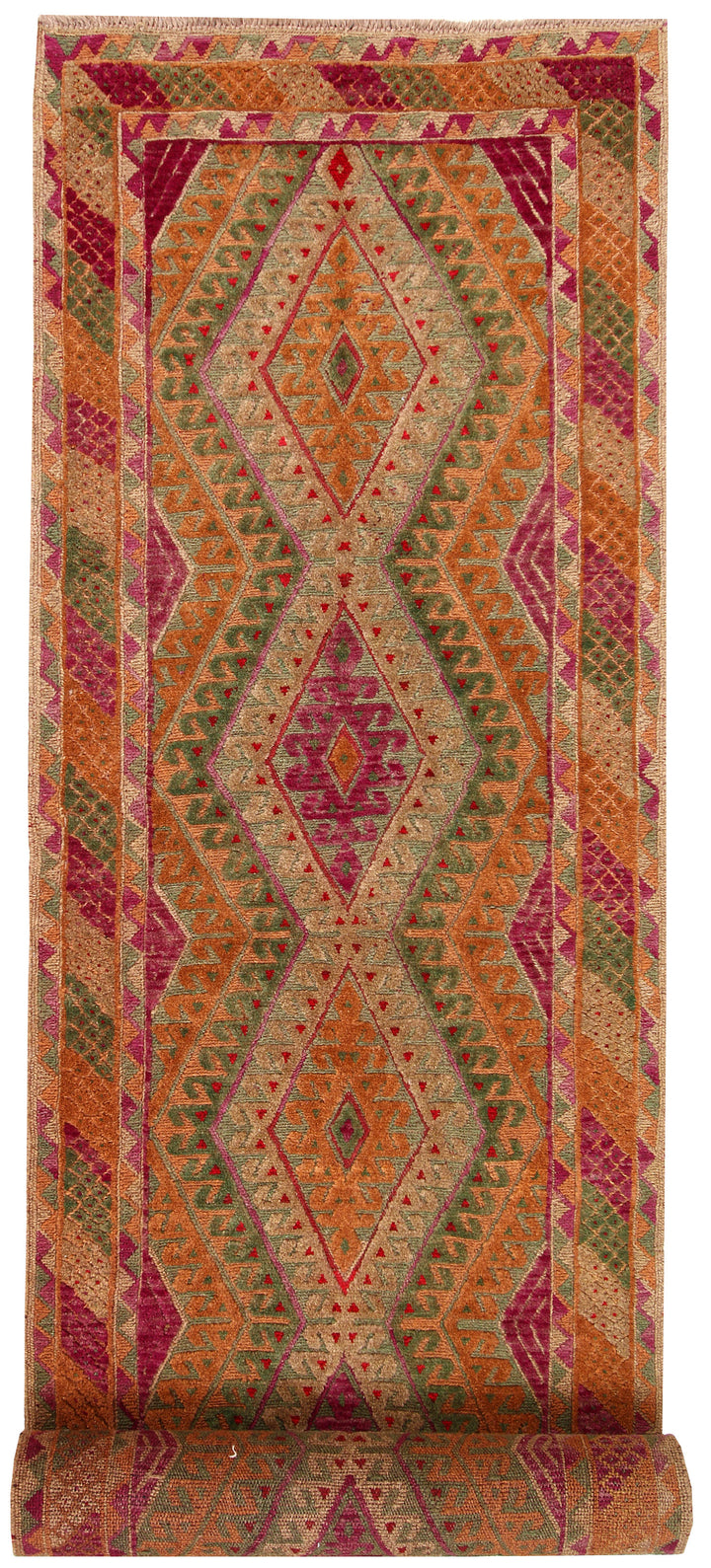 Multi Colored Mashwani 2' 9 x 12' 11 - No. 63588 - ALRUG Rug Store