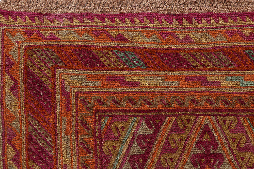 Multi Colored Mashwani 2' 9 x 12' 10 - No. 63589 - ALRUG Rug Store