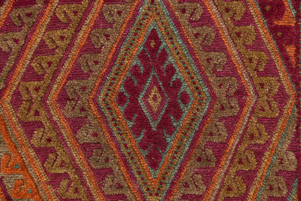 Multi Colored Mashwani 2' 9 x 12' 10 - No. 63589 - ALRUG Rug Store