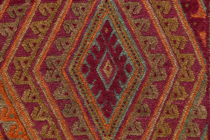 Multi Colored Mashwani 2' 9 x 12' 10 - No. 63589 - ALRUG Rug Store