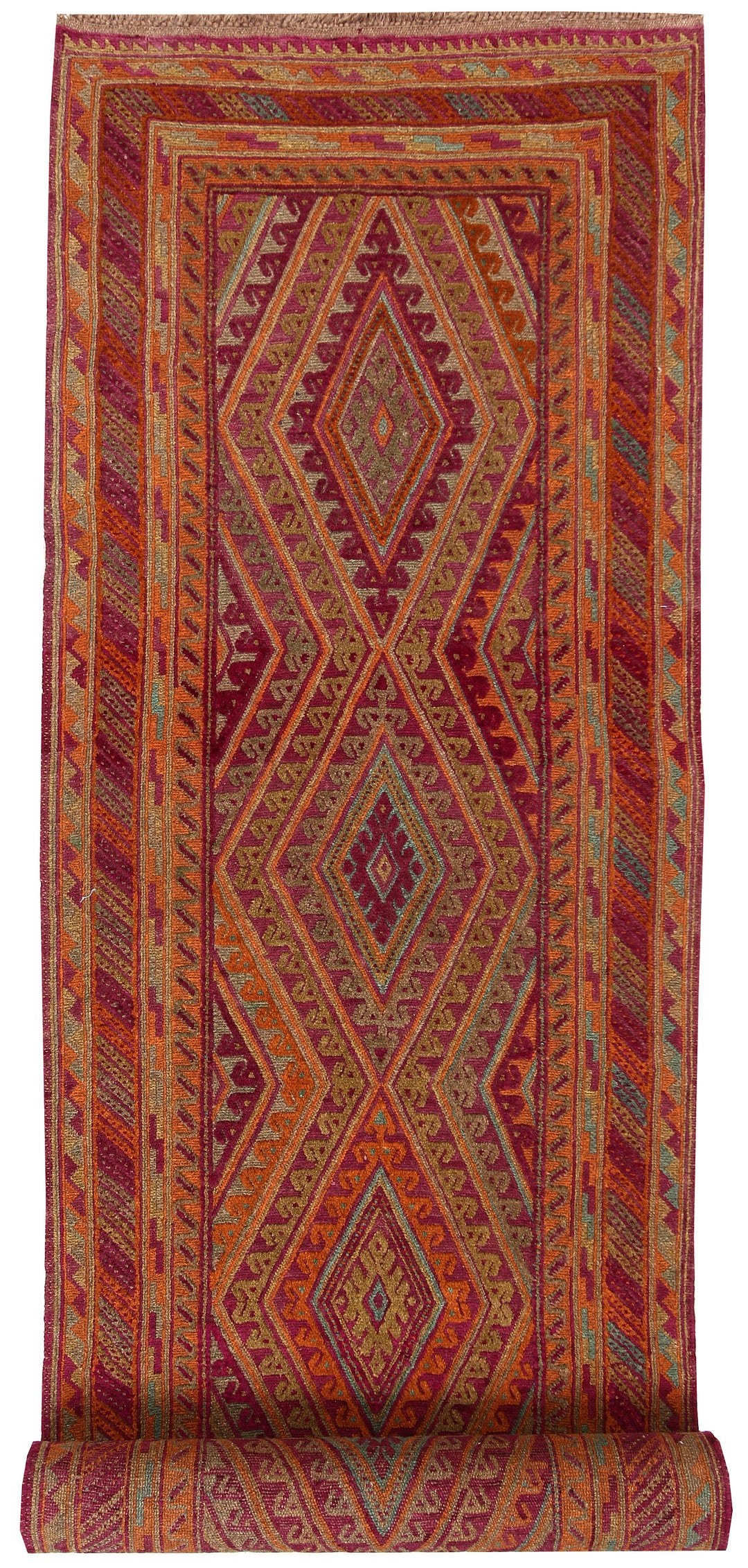 Multi Colored Mashwani 2' 9 x 12' 10 - No. 63589 - ALRUG Rug Store