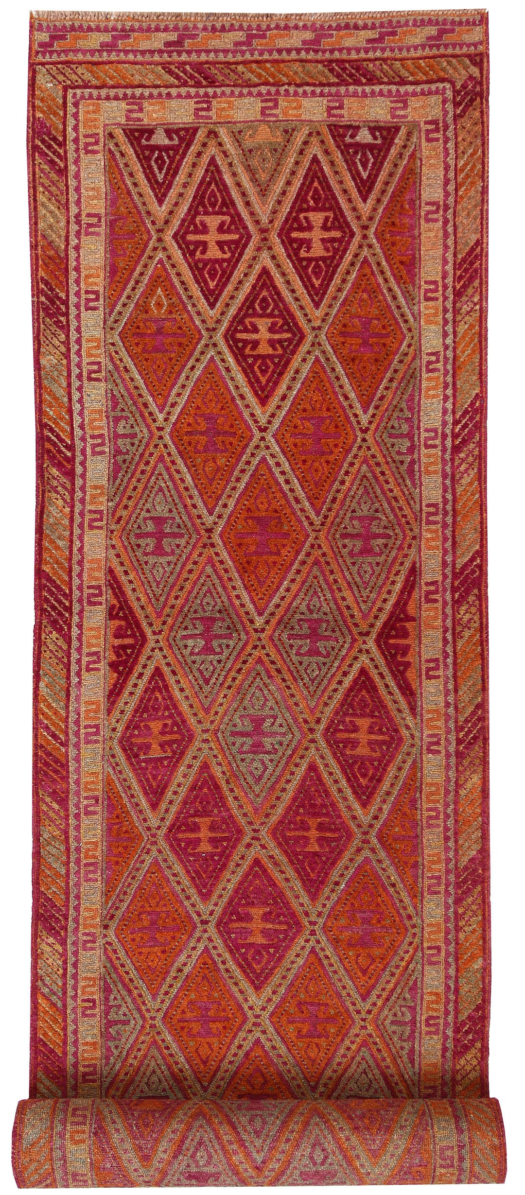 Multi Colored Mashwani 2' 8 x 12' 7 - No. 63590 - ALRUG Rug Store