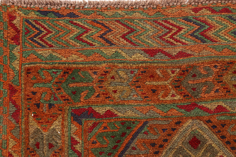 Multi Colored Mashwani 2' 9 x 12' 7 - No. 63591 - ALRUG Rug Store