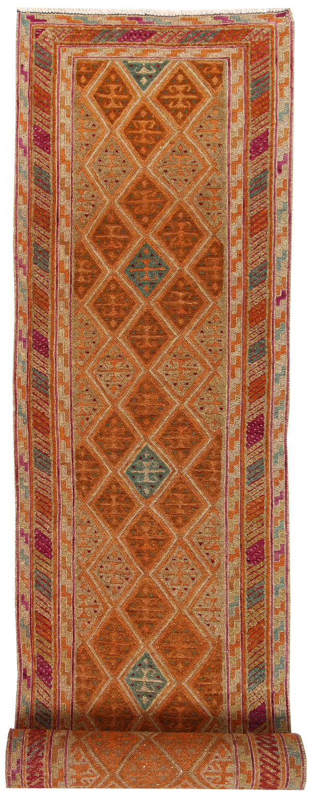 Multi Colored Mashwani 2' 4 x 11' 11 - No. 63593 - ALRUG Rug Store