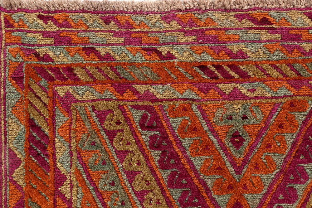 Multi Colored Mashwani 2' 9 x 12' 6 - No. 63594 - ALRUG Rug Store