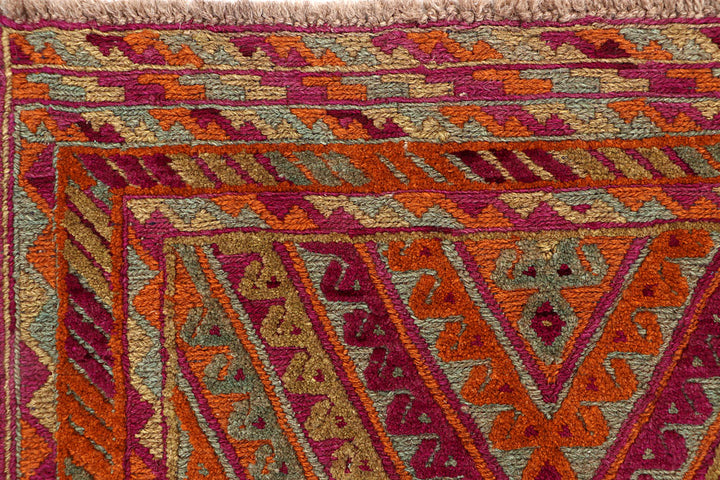 Multi Colored Mashwani 2' 9 x 12' 6 - No. 63594 - ALRUG Rug Store