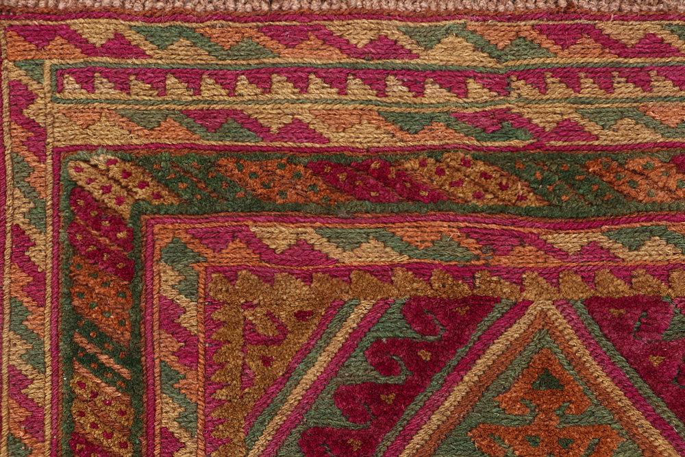 Multi Colored Mashwani 2' 7 x 12' 10 - No. 63595 - ALRUG Rug Store