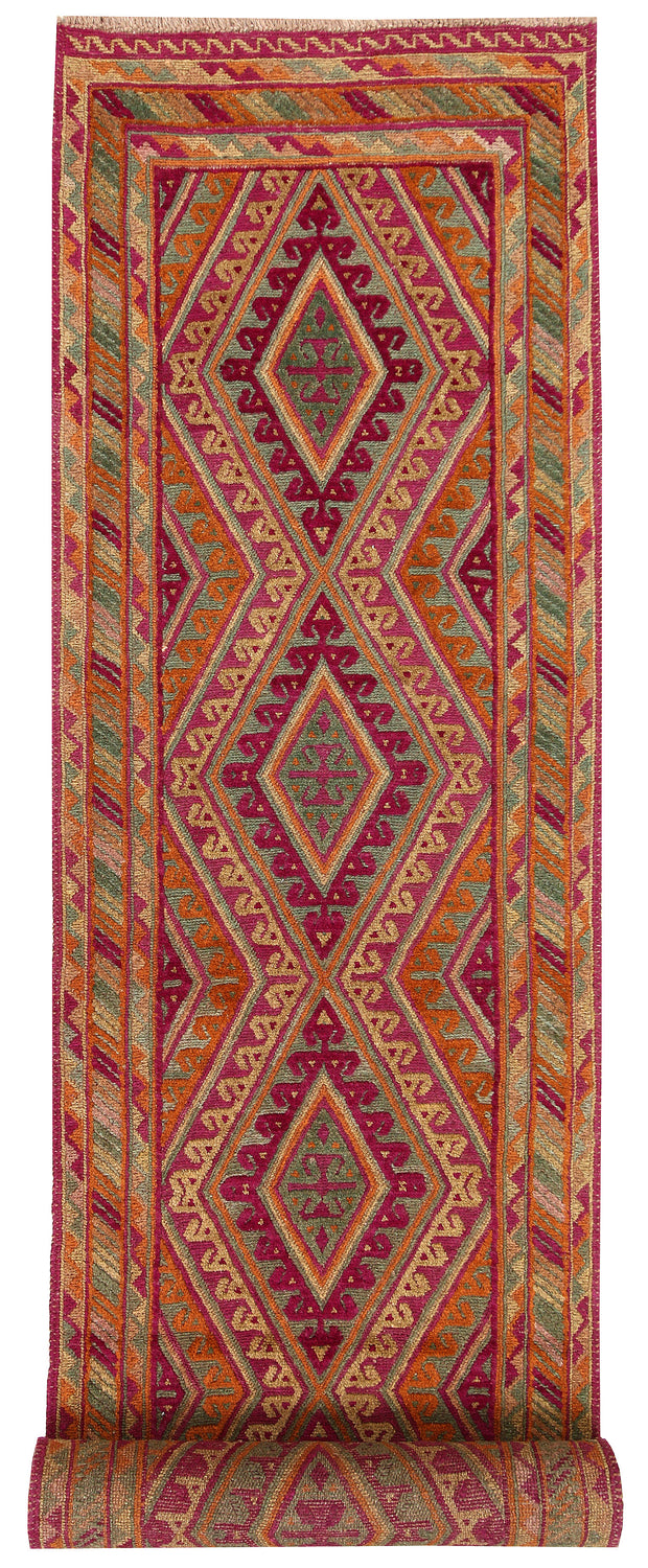 Multi Colored Mashwani 2' 5 x 11' 7 - No. 63597 - ALRUG Rug Store
