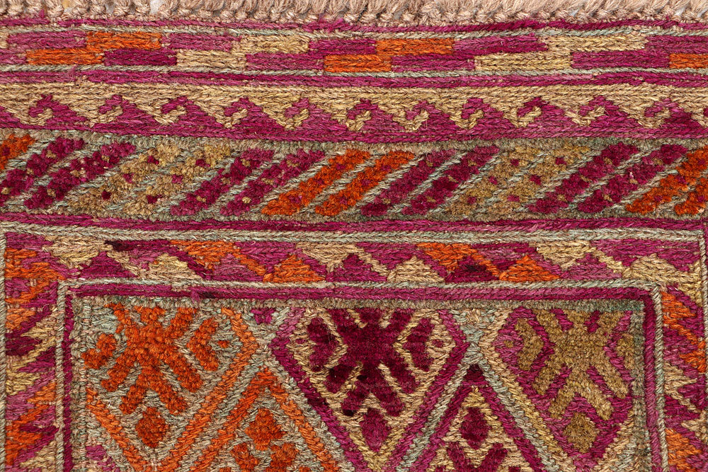 Multi Colored Mashwani 2' 4 x 12' 9 - No. 63598 - ALRUG Rug Store