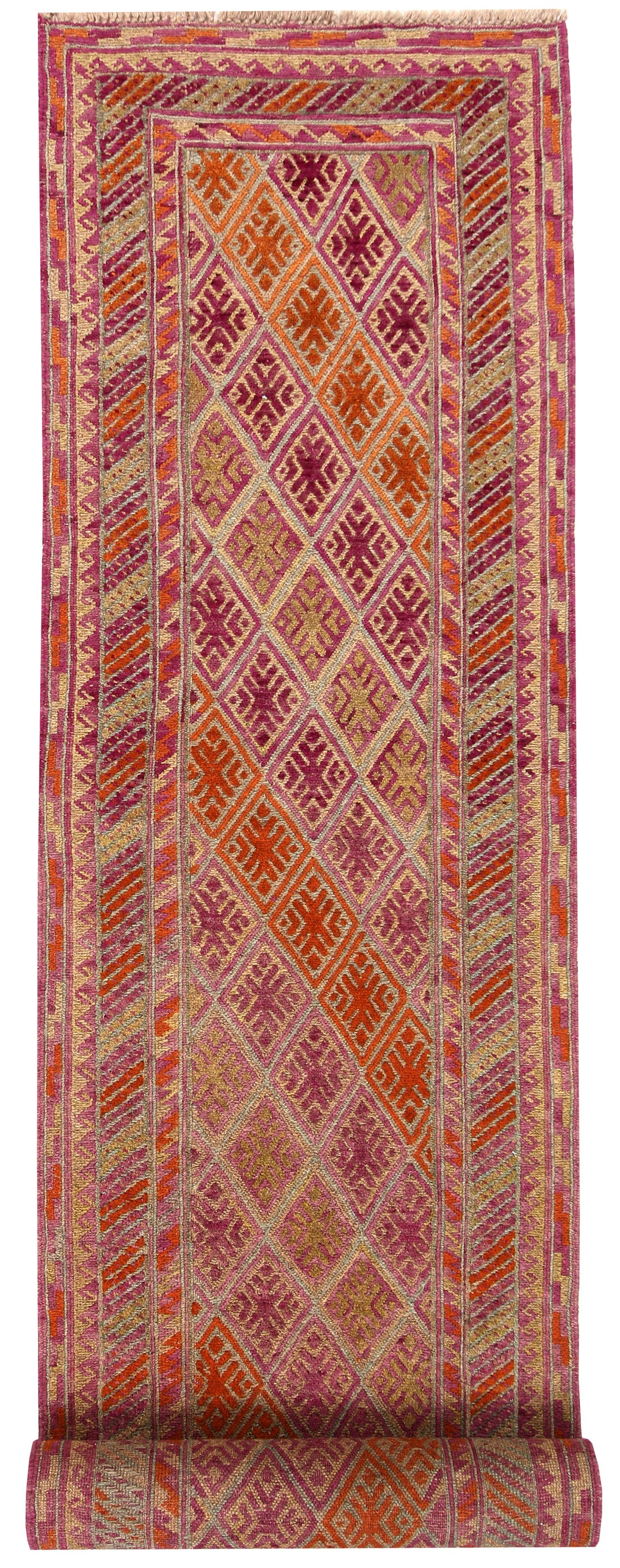Multi Colored Mashwani 2' 4 x 12' 9 - No. 63598 - ALRUG Rug Store