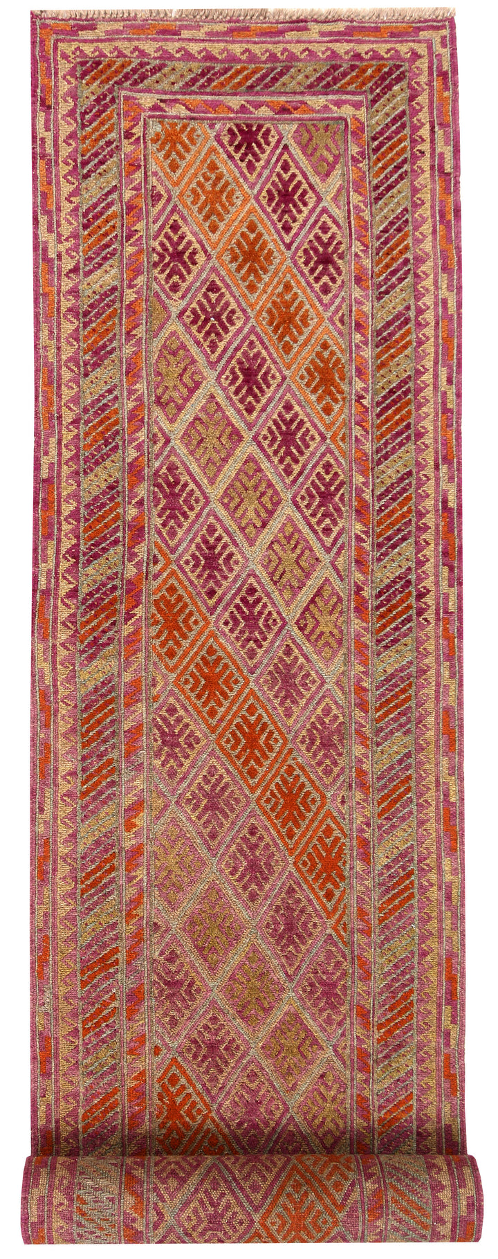 Multi Colored Mashwani 2' 4 x 12' 9 - No. 63598 - ALRUG Rug Store