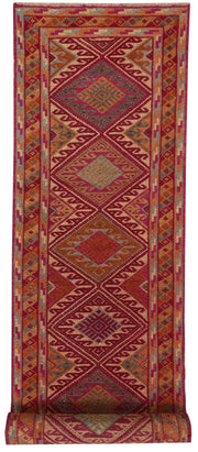 Multi Colored Mashwani 2' 6 x 11' 5 - No. 63600 - ALRUG Rug Store