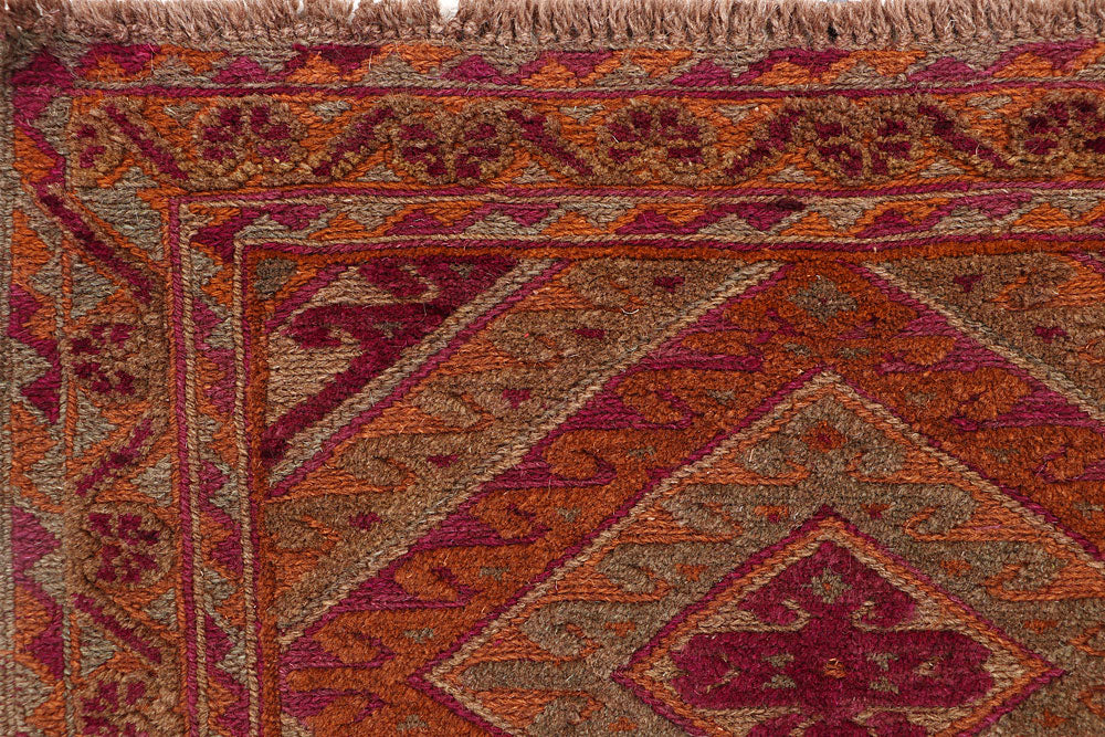 Multi Colored Mashwani 2' 7 x 12' 10 - No. 63604 - ALRUG Rug Store
