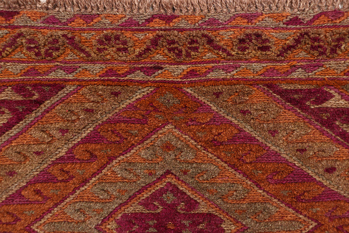 Multi Colored Mashwani 2' 7 x 12' 10 - No. 63604 - ALRUG Rug Store