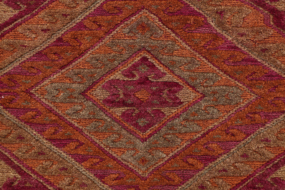 Multi Colored Mashwani 2' 7 x 12' 10 - No. 63604 - ALRUG Rug Store