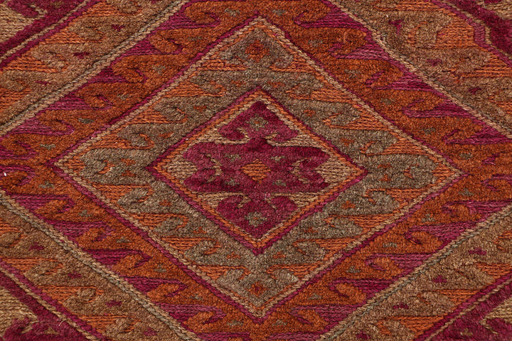 Multi Colored Mashwani 2' 7 x 12' 10 - No. 63604 - ALRUG Rug Store