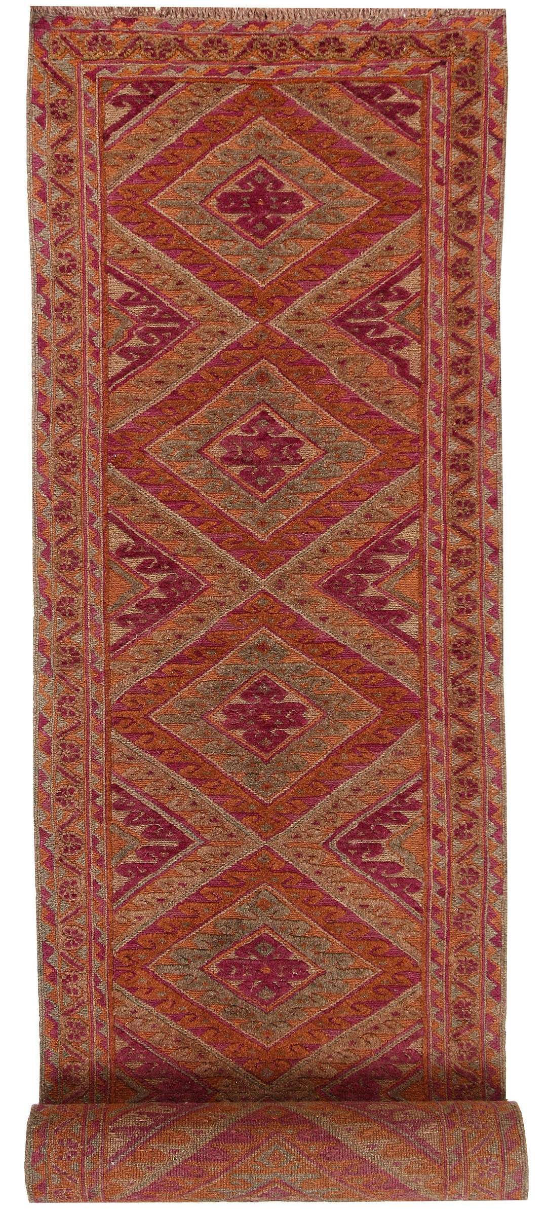Multi Colored Mashwani 2' 7 x 12' 10 - No. 63604 - ALRUG Rug Store