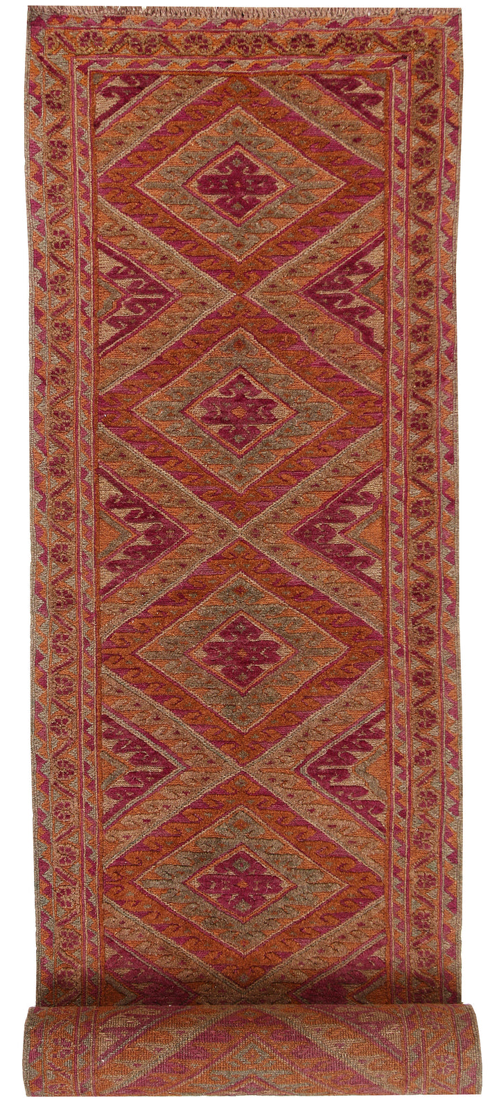 Multi Colored Mashwani 2' 7 x 12' 10 - No. 63604 - ALRUG Rug Store