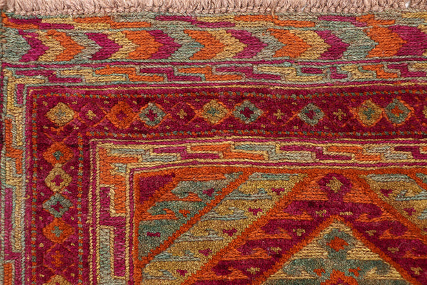 Multi Colored Mashwani 2' 6 x 11' 6 - No. 63608 - ALRUG Rug Store