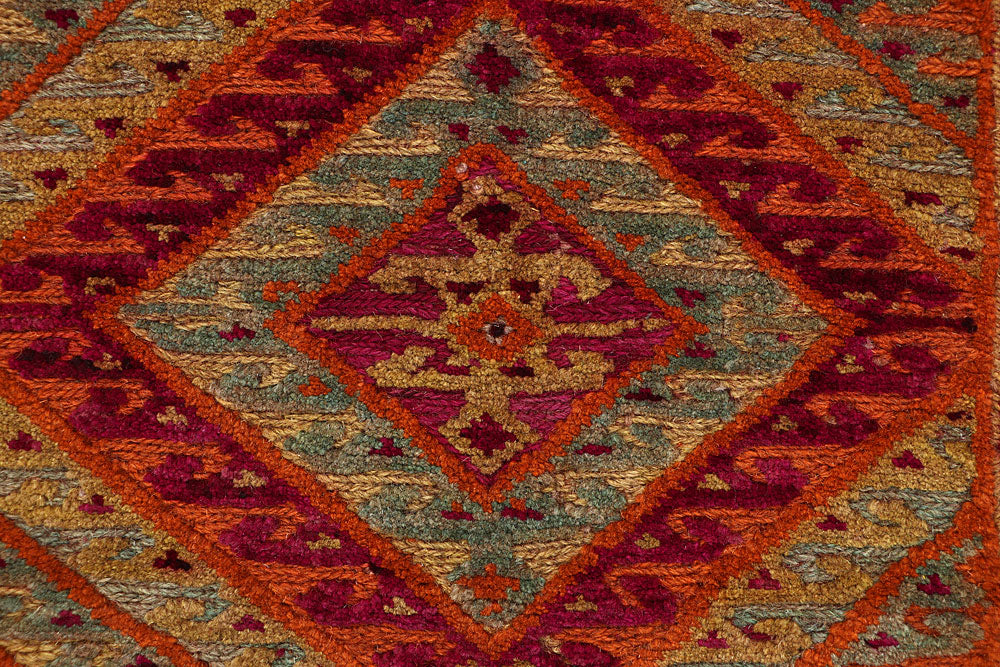 Multi Colored Mashwani 2' 6 x 11' 6 - No. 63608 - ALRUG Rug Store