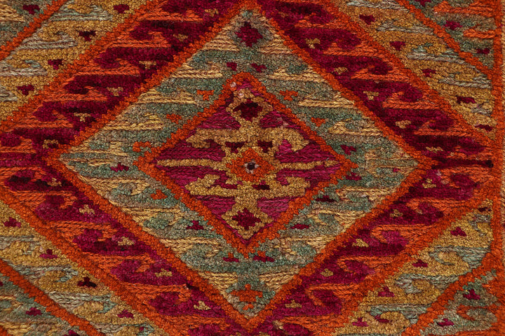 Multi Colored Mashwani 2' 6 x 11' 6 - No. 63608 - ALRUG Rug Store